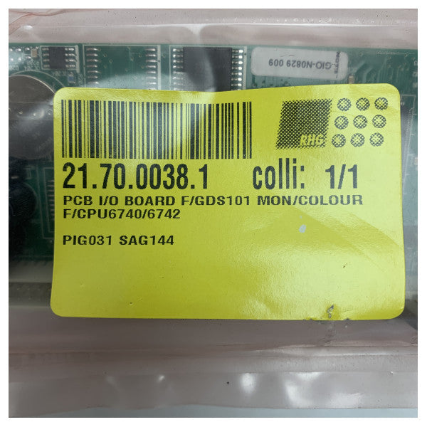 Плата вводу-виводу ехолота Skipper - GDS101 - PIG-031 - CPU674/6742 - SAG144 - моно/кольорова - моно/колірна