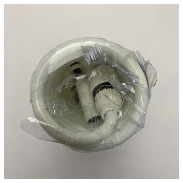 T-H Marine Washdown Hose Kit White Coiled with Nozzle - WDH-15W-B