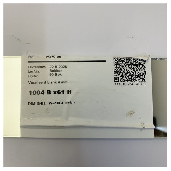 Marine Aluminium Flachstange 1004 mm x 61 mm - Yacht-Beschläge 26030901-7