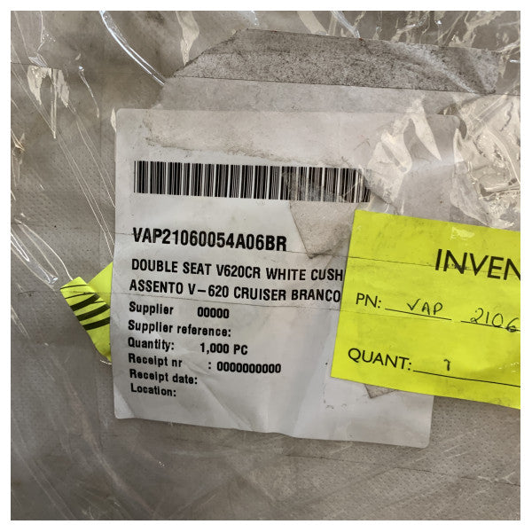 Valliant Cruiser 620 Double Seat Cushion White - 21060054A06BR