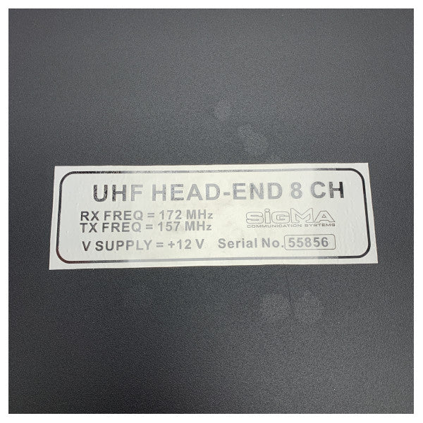 Sigma UHF 8-Way Head-End Combiner 12V per sistemi di comunicazione marini affidabili