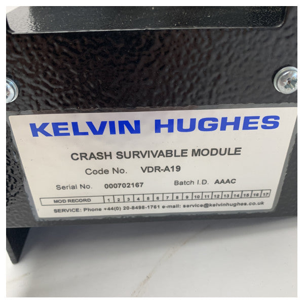 Kelvin Hughes VDR-A19 Crash Survivable Fixed Capsule til maritim dataoptagelse