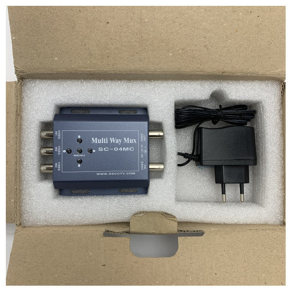 4CH Mini Quad Video Multiplexer E-Q404MC за морски системи за наблюдение