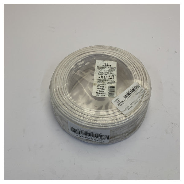 H07V-K 4mm² Flexible Electrical Cable 450/750V White - Marine Grade Wiring