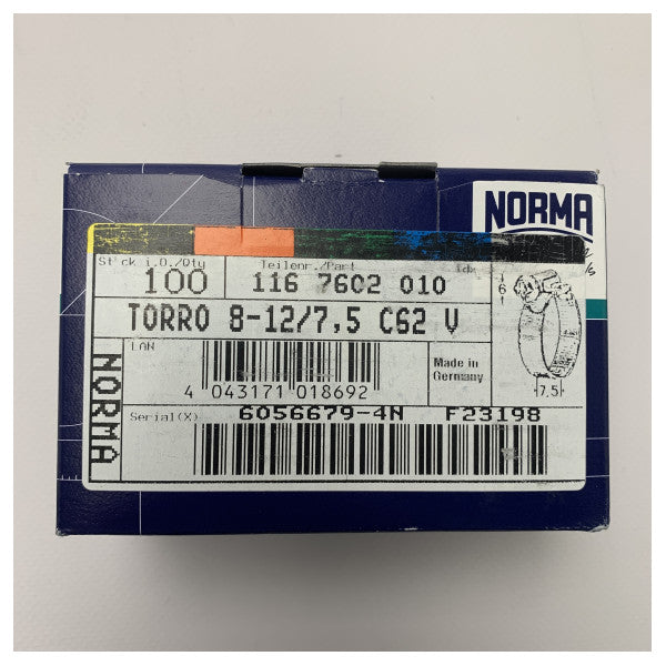 Korkealaatuinen ruostumattomasta teräksestä valmistettu letkunkiristin merenkulkuun - kestävä korroosionkestävä letkunkiristin 8-12mm