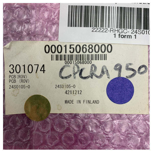 Carte de superposition radar ROV PCB ECDIS Furuno pour FEA-2107/FEA-2807 - 301074 - 24S0105-0