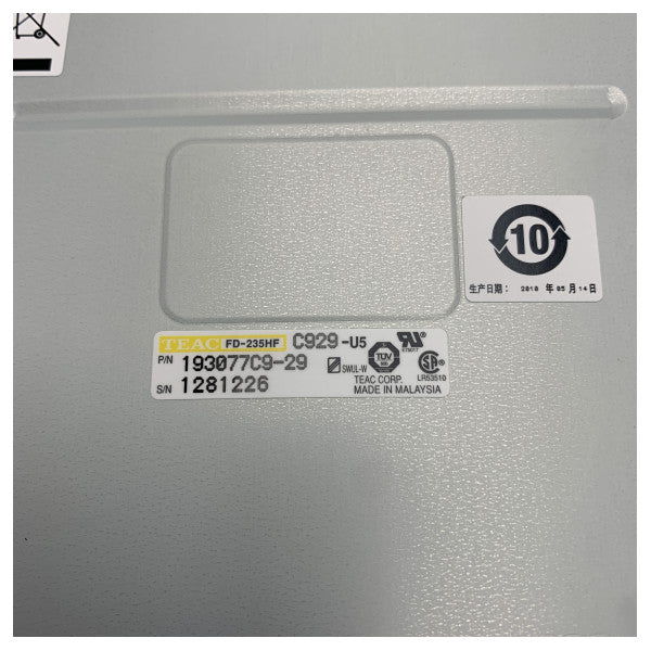 Furuno IB-583 Floppy Disk Drive FD-235HF-C929 by TEAC for Marine Communication Systems