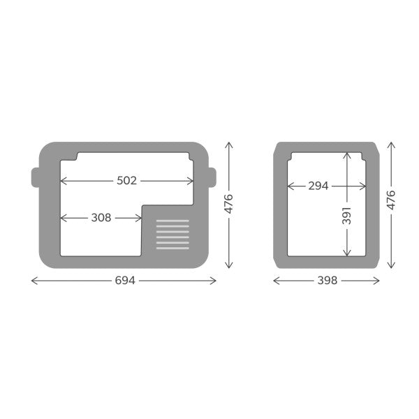 Dometic CFX5 45 Glacière à compresseur 45 L 12/24/230 V - 97000050761