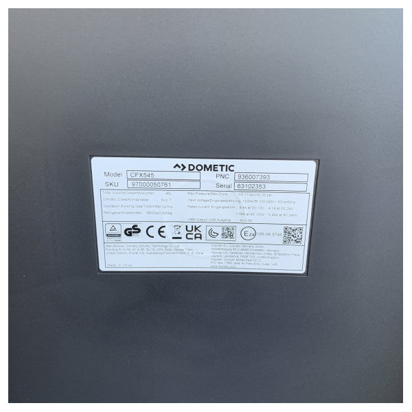 Dometic CFX5 45 Glacière à compresseur 45 L 12/24/230 V - 97000050761