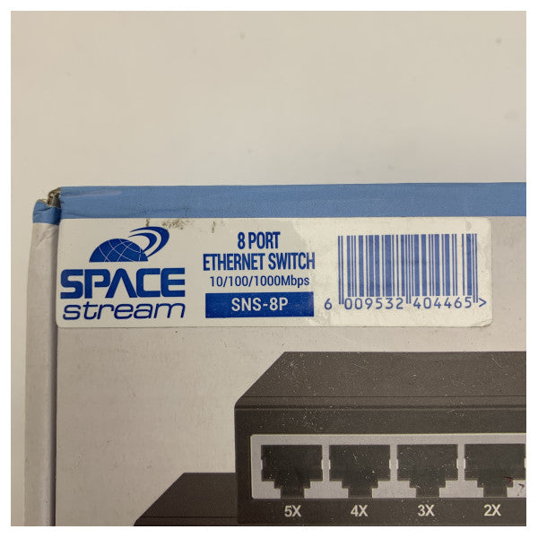 Space Stream 8-Port Gigabit Ethernet Switch 10/100/1000 Mbps para uma rede fiável