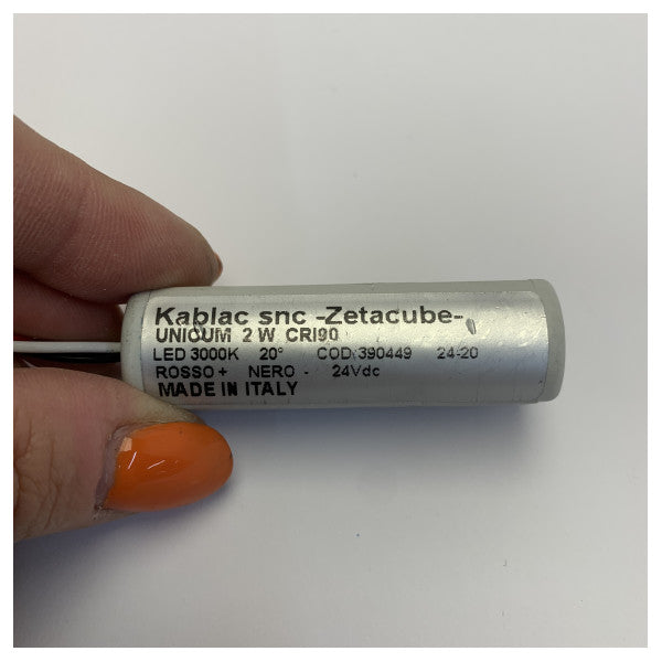 Zetacube ZCube Unicum R Spot 2W 24V 3000K IP56 Chrome