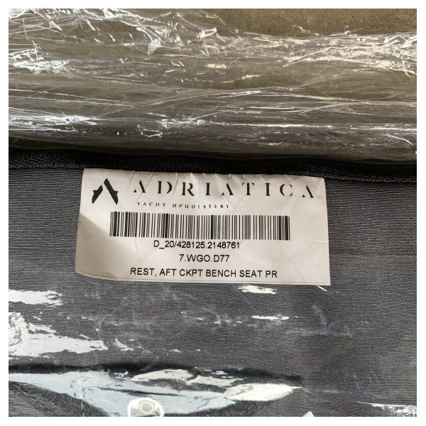 Uttern D77 Aft Cockpit Pilot Seat Bench Cushion Antracit - 2148761