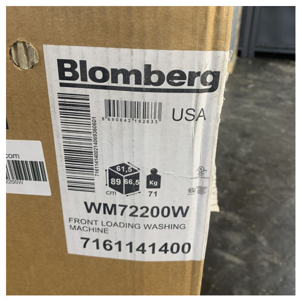Blomberg WM72200W Front Load Washing Machine - 60 Hz