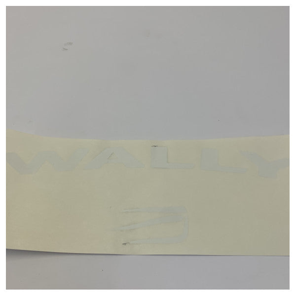 Alkuperäinen Wally White Logo -tarratarra pystytolpille - 469900