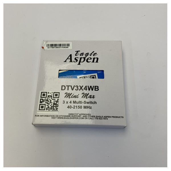 KVH Eagle Aspen TV-SAT multiswitch strømforsyning - DirecTV-godkendt - DTV3X4WB