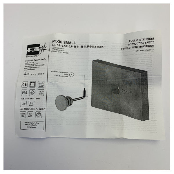Foresti Suardi Pyxis Small Recessed LED Spotlight 5612.C.P3 12/24V