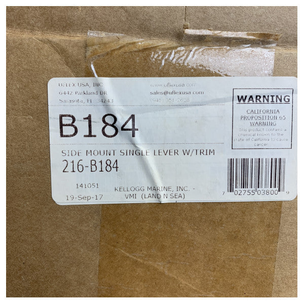 Uflex B184 وحدة تحكم عالمية مزدوجة الوظيفة في المحرك الجانبي مع تشذيب