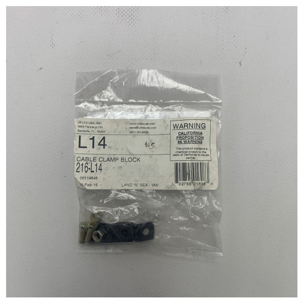 Uflex L14 Morsetto per cavi marini durevole per un fissaggio sicuro e resistente alla corrosione dei cavi