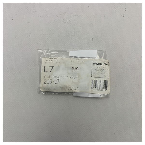 Uflex L7 ruostumattomasta teräksestä valmistettu merenkulun pallonivel joustaviin ja kestäviin veneen ohjausliitäntöihin