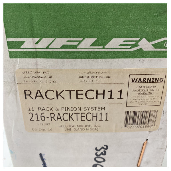 Système de direction à crémaillère UFLEX Racktech pour bateaux marins à assistance électrique ��� Durable, facile à installer, résistant à la corrosion