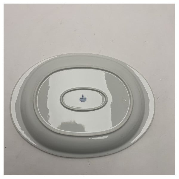 Assiette portative ovale en porcelaine d'Alessi - Durable, résistante à l'eau et légère pour une utilisation marine