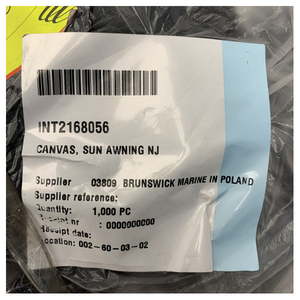 Original Quicksilver Arvor 810 sort lærred solsejl - 2168056