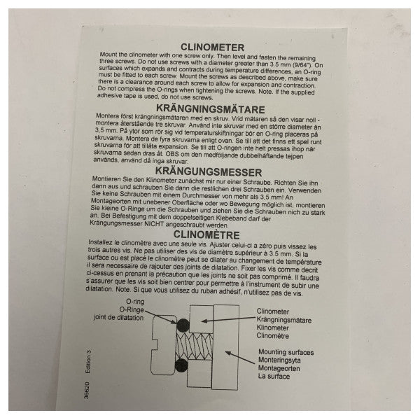 Clinomètre marin Garmin ��35�� pour un contrôle précis de l'angle de gîte et du Powertrim sur les bateaux