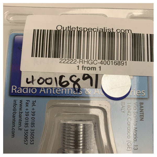 Banten Support d'Antenne VHF 4-Way Laydown Corrosion-Resistant Chrome Bracket