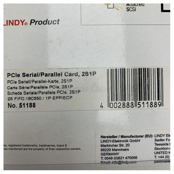 LINDY PCIe Serial og Parallel Kort 2S1P – Pålidelig Legacy Enhedsforbindelse