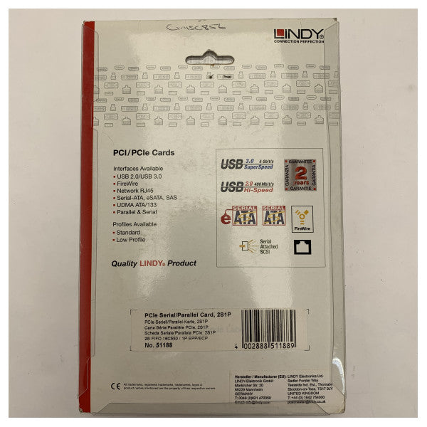 LINDY PCIe Serial og Parallel Kort 2S1P – Pålidelig Legacy Enhedsforbindelse