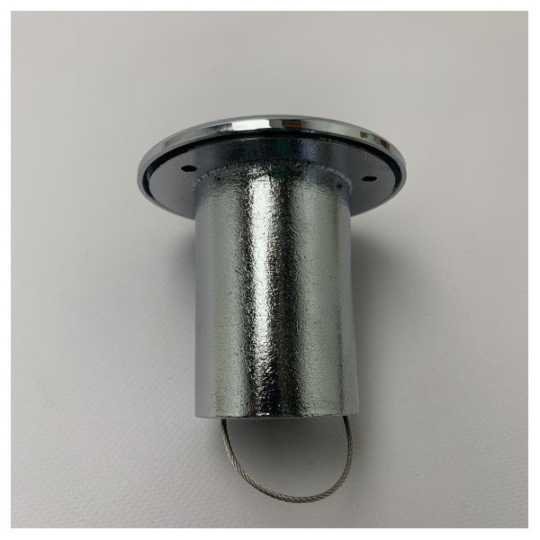 Ruostumattomasta teräksestä valmistettu dieselin polttoaineen täyttökorkki, kromattu - 220452