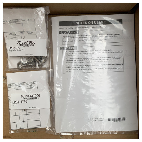 Furuno DRS4W 4 kW Capteur Radar Marin Sans Fil 12-24V Navigation de Bateau