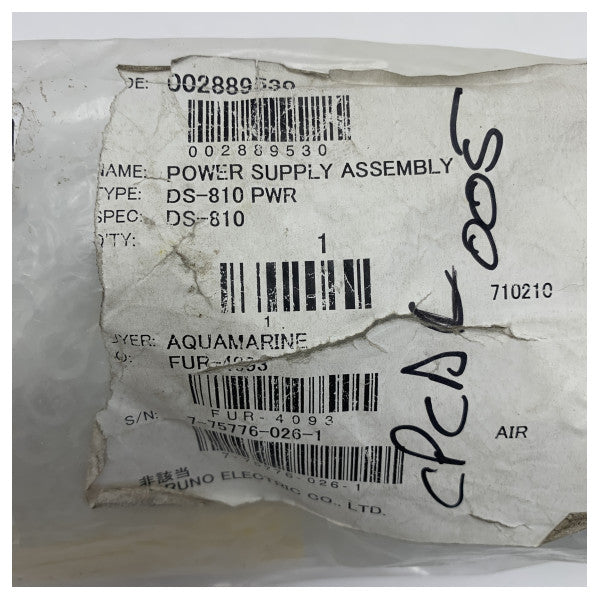 Alimentation du Furuno Doppler Speed Log DS-80/DS-810 100V CA - 00288953000