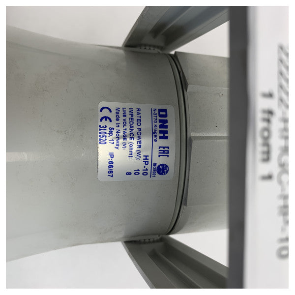Głośnik morski DNH HP-10 10W 8 Ohm 100V wodoodporny, solidny sygnał dźwiękowy statku