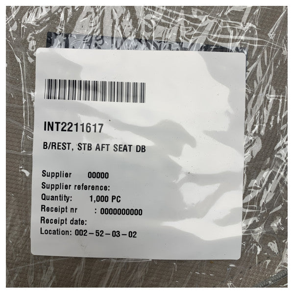 وسادة ظهر مقعد كابينة كويك سيلفر 455 الجانب الأيمن الخلفي - 2211617