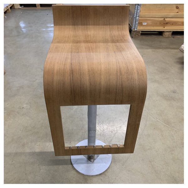 固定チーク材|ステンレススチール製マリンアウトドアバーシート