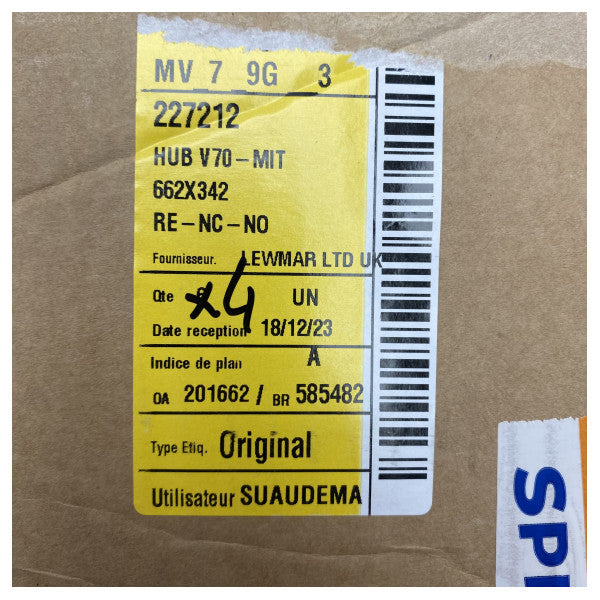 Vigia de abertura em alumínio preto Lewmar 662 x 342 - 30330400