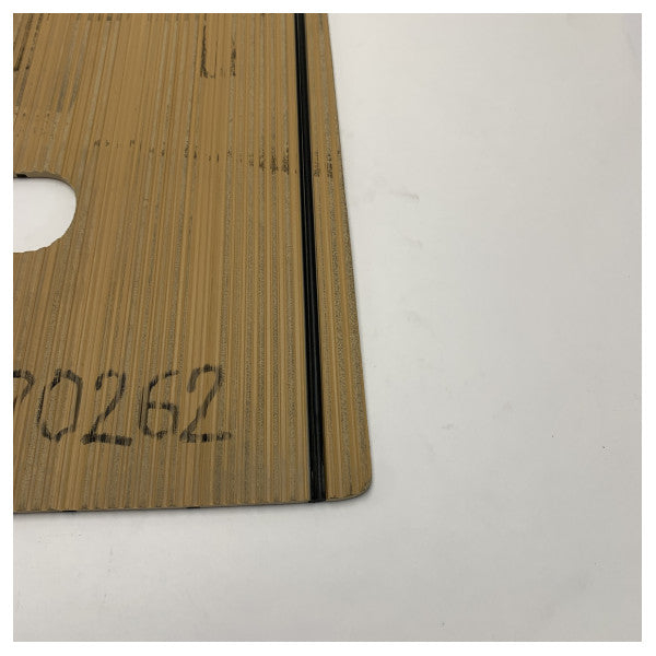 フレキシテーク クイックシルバー 675 サンデッキとオープン バスイング ラダー ハッチ ティーク カバー