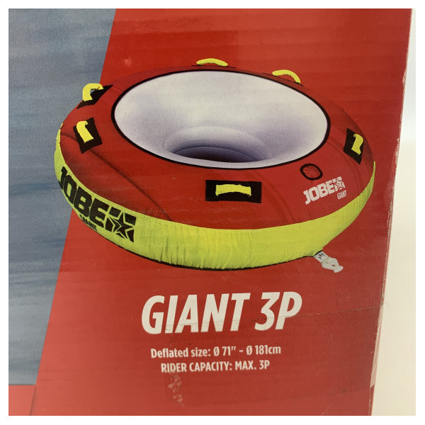 Jobe Giant 3-personers RED | Yellow funtube - 230317001
