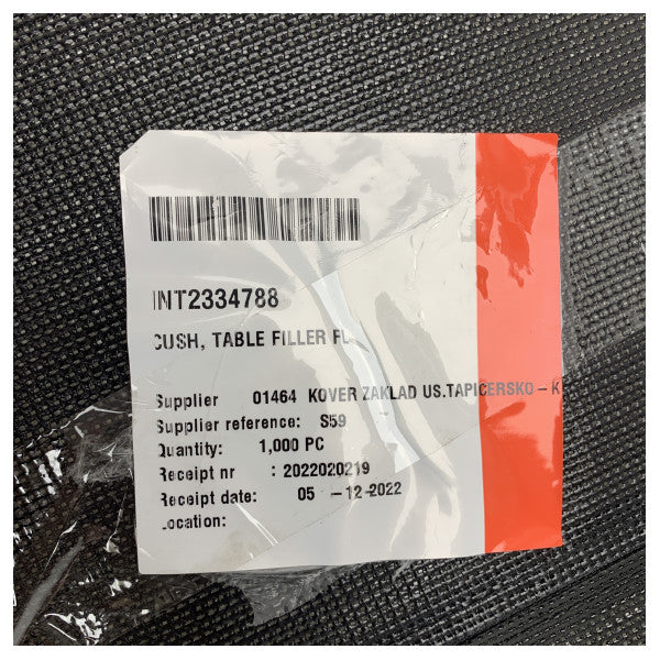 Uttern S59 Cockpit Table Filler Cushion Black - 2334788