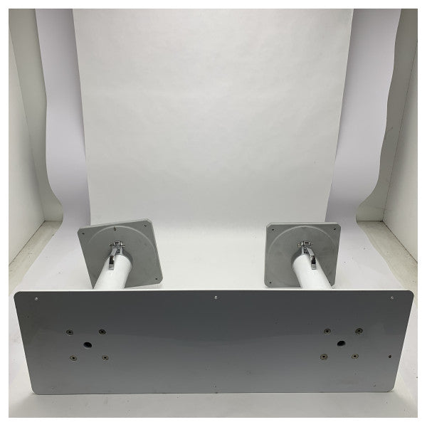 Besenzoni T138 MGF Dobbeltgassstøttet bord Pedestal White