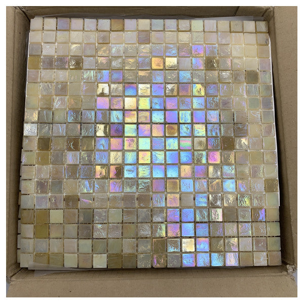 بلاط الفسيفساء الزجاجي من الدرجة البحرية - مقاوم للماء ومقاوم للعوامل الجوية وذو تأثير لؤلؤي للقوارب والاستخدام الخارجي