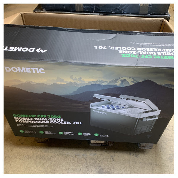 Dometic CFF70 Compresor de Doble Zona Caja de Enfriamiento Congelador 12/24/230V