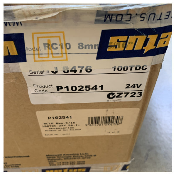 Maxwel RC10 8 mm halat makarası güverte ünitesi, dişli çarkı paslanmaz çelik - P102541