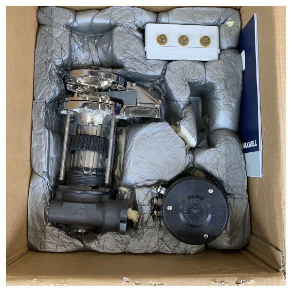 Maxwell P102578 RC10 10 mm paslanmaz çelik elektrikli halat makarası 24V