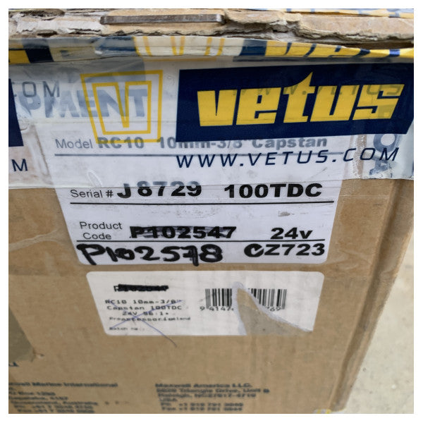 Maxwell P102578 RC10 10 mm paslanmaz çelik elektrikli halat makarası 24V