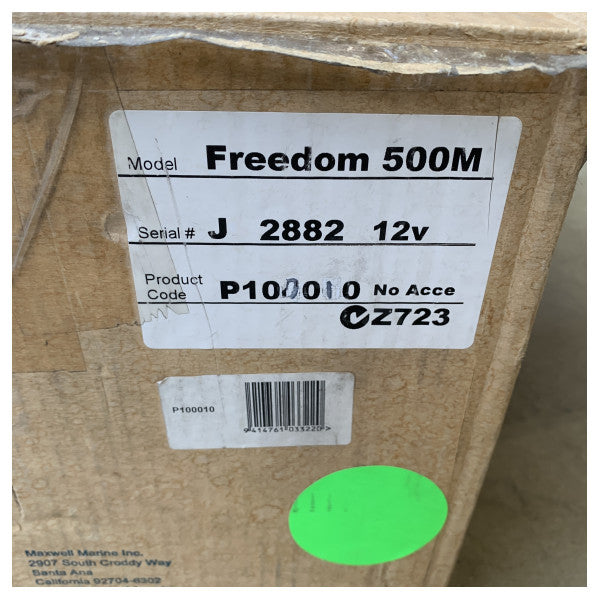 Maxwell Freedom 500M sähköinen ankkurivinschi 500W 12V - P100010