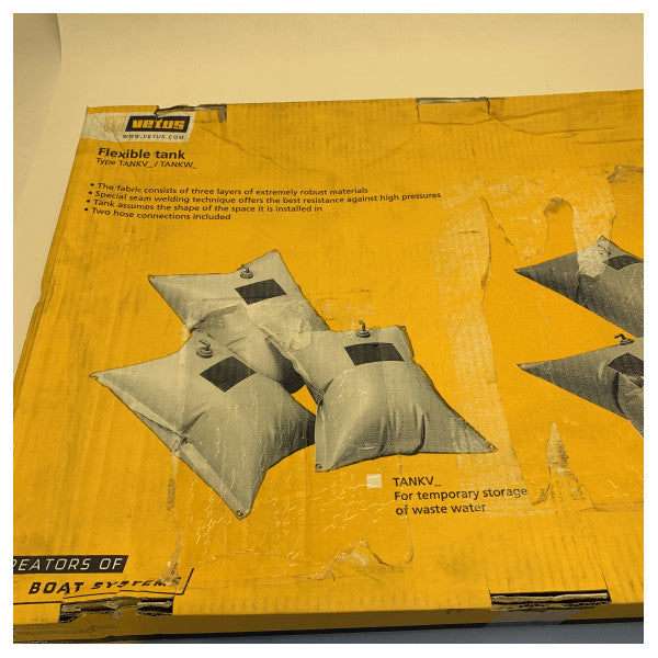 Vetus 100Lの柔軟な三角形の水タンク、膨張および収縮可能 - TANKW1003