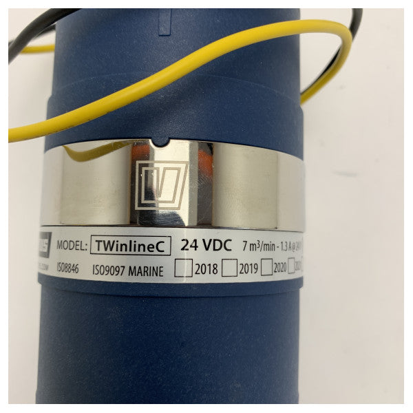 Vetus TWINLINEC 24V Inline Marine Ventilator 76mm - Ventilatur Qawwi għall-Botijiet u l-Vapuri
