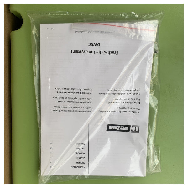 Vetus 120L drink water tank system with pump 12V - DWSC12012